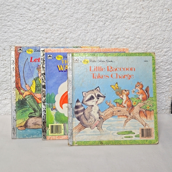 3 Big Little Golden Books 1980s Different Titles Used Condition Children's Read - Picture 1 of 16